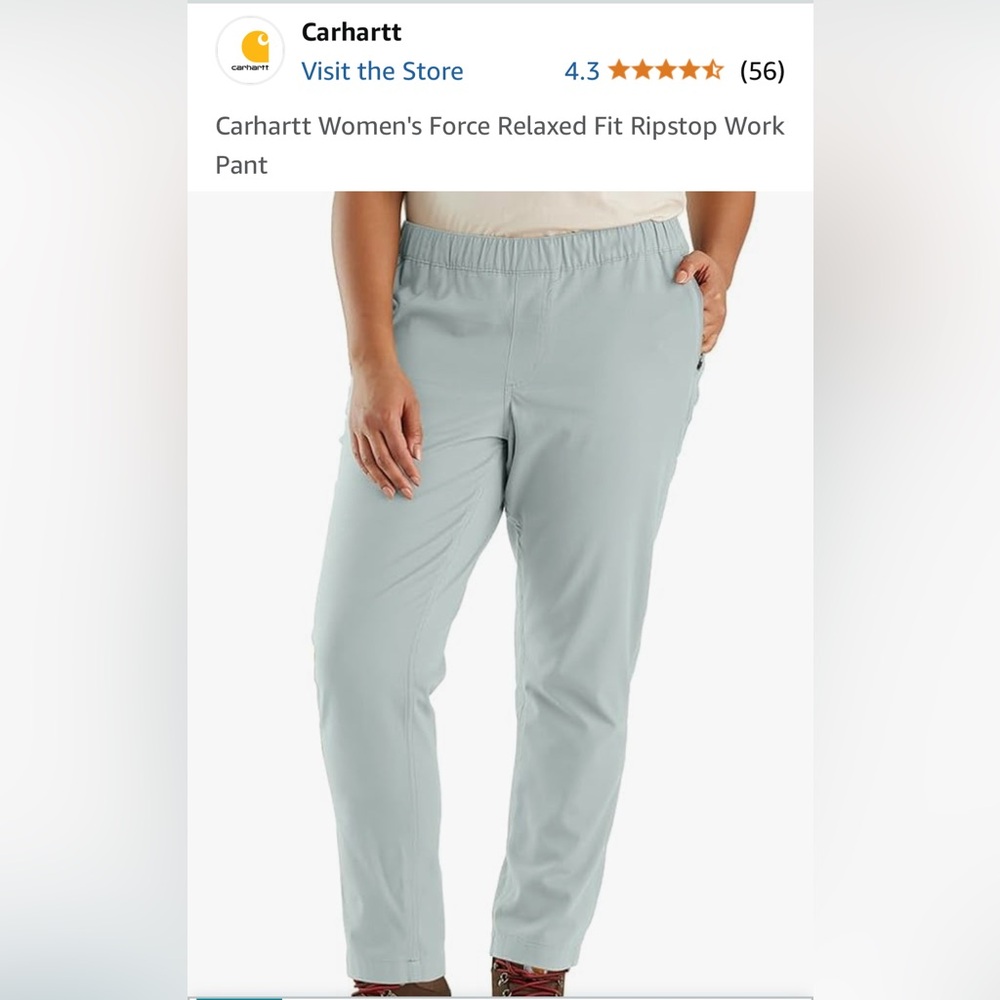 Ladies carhartt ripstop pants